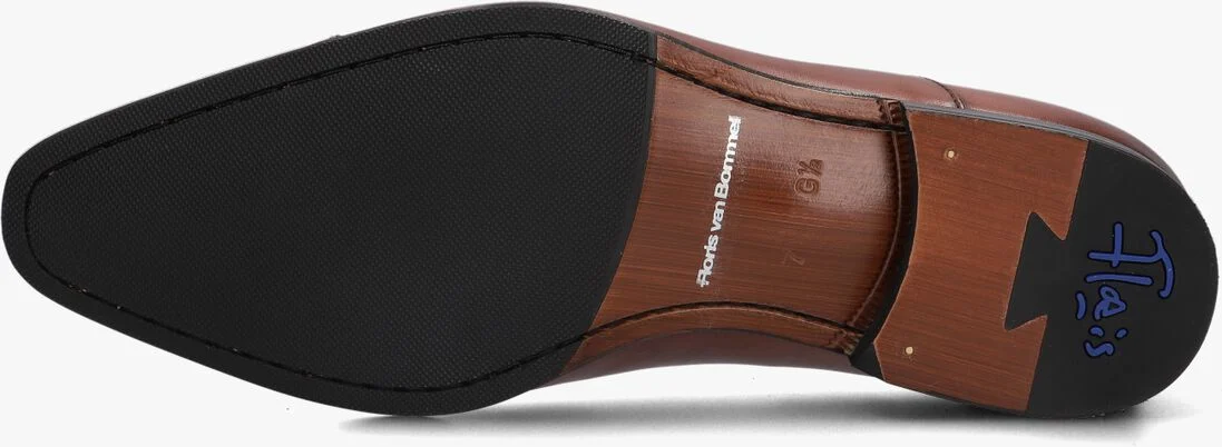 FLORIS VAN BOMMEL cognac floris van bommel nette schoenen sfm-30110