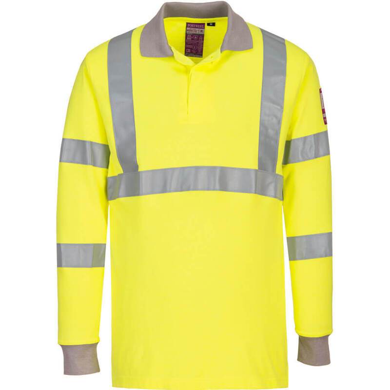 Portwest FR77 Polo manches longues FR antistatique et HiVis