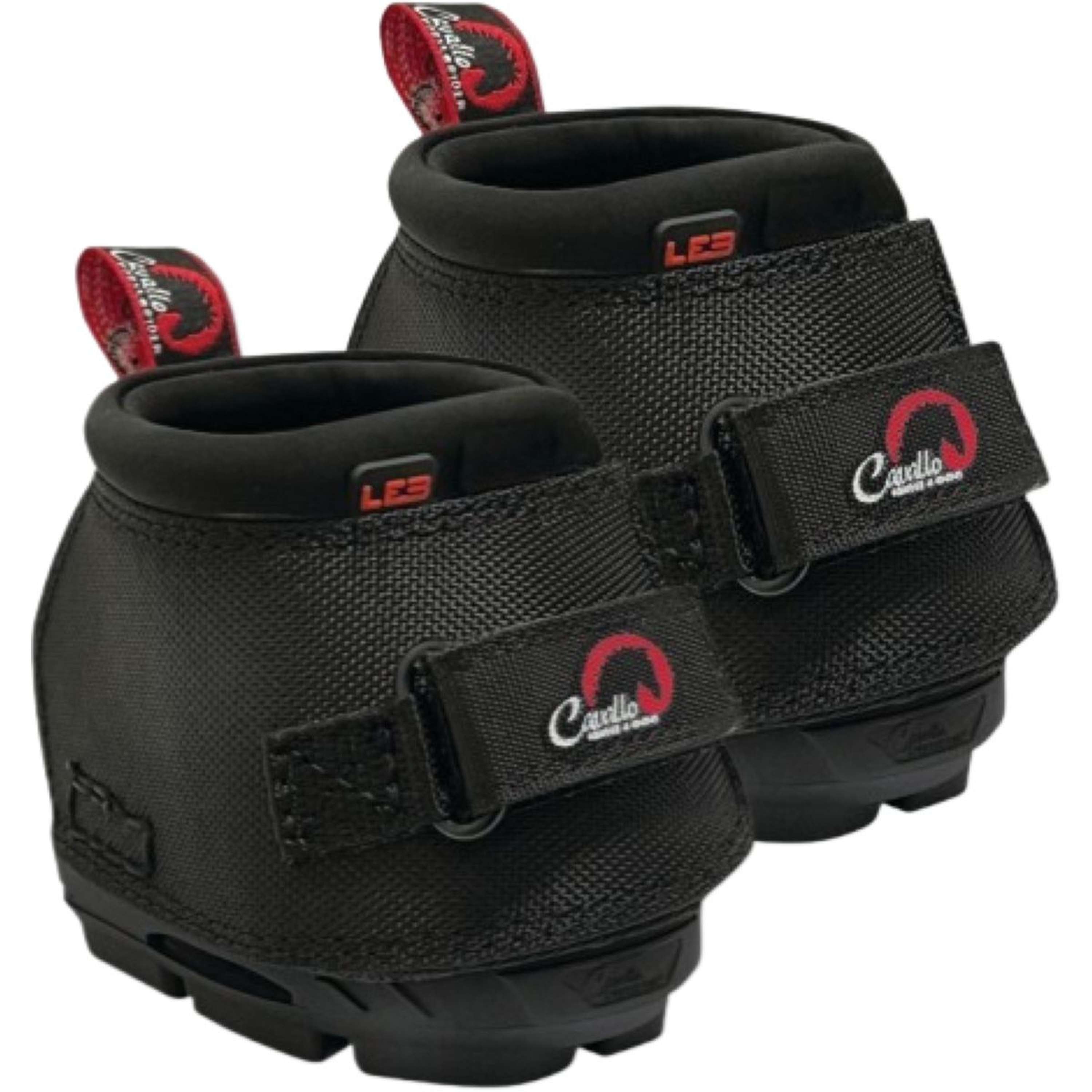 F.R.A. Cavallo Horse & Rider Hoefschoen Ezel/LED Zwart