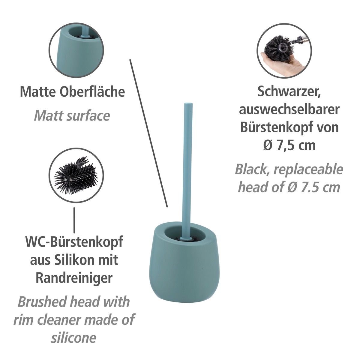 Wenko Keramik Bad-Accessoire-Set BADI
