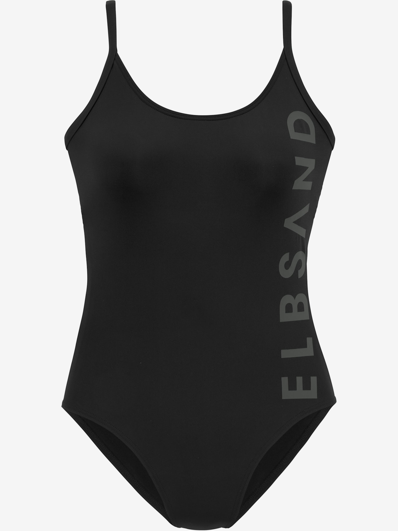 Maillot de bain marque inscrite en couleur contrastée