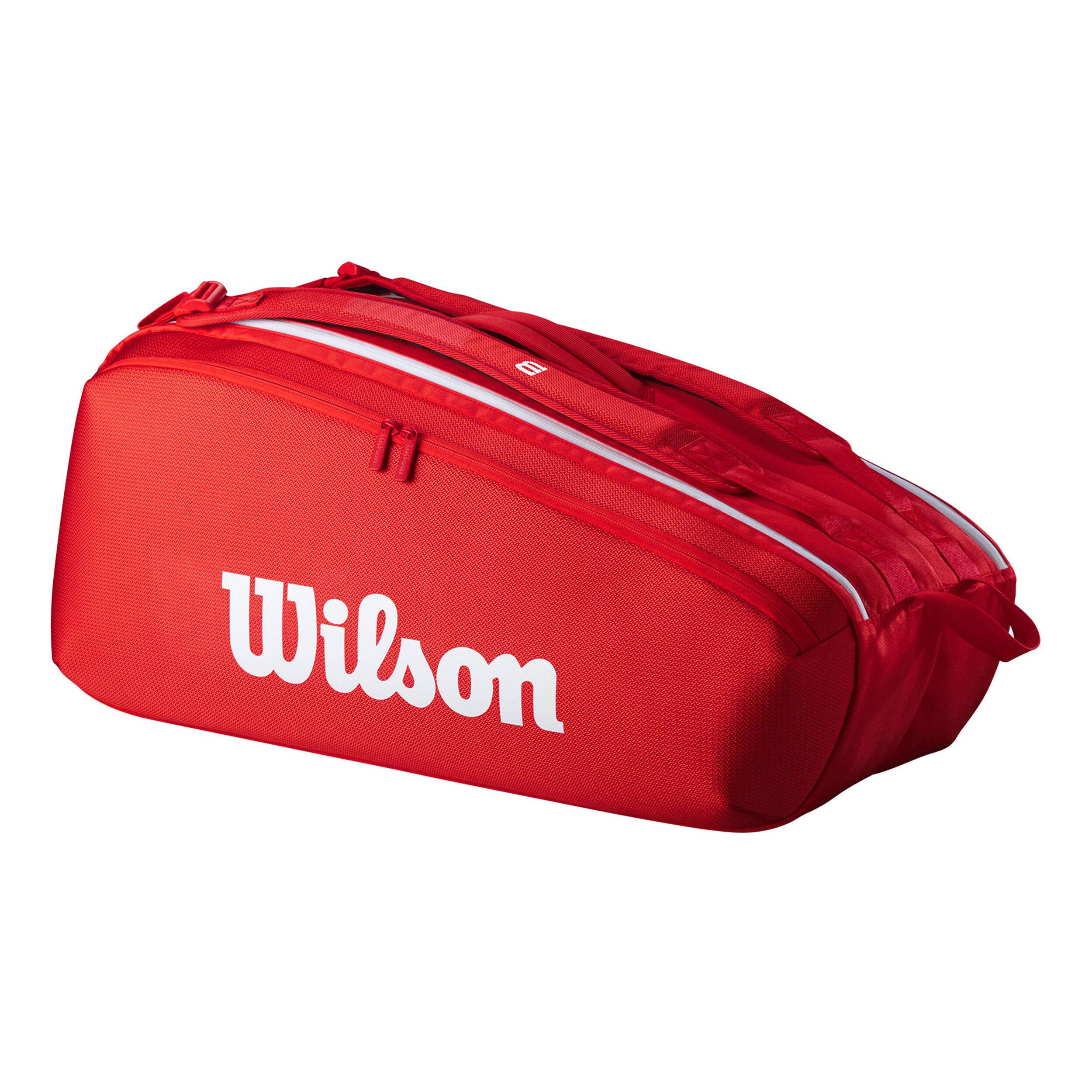 Wilson Tour Super Tour Housse De Raquette Lot De 9 - Rouge