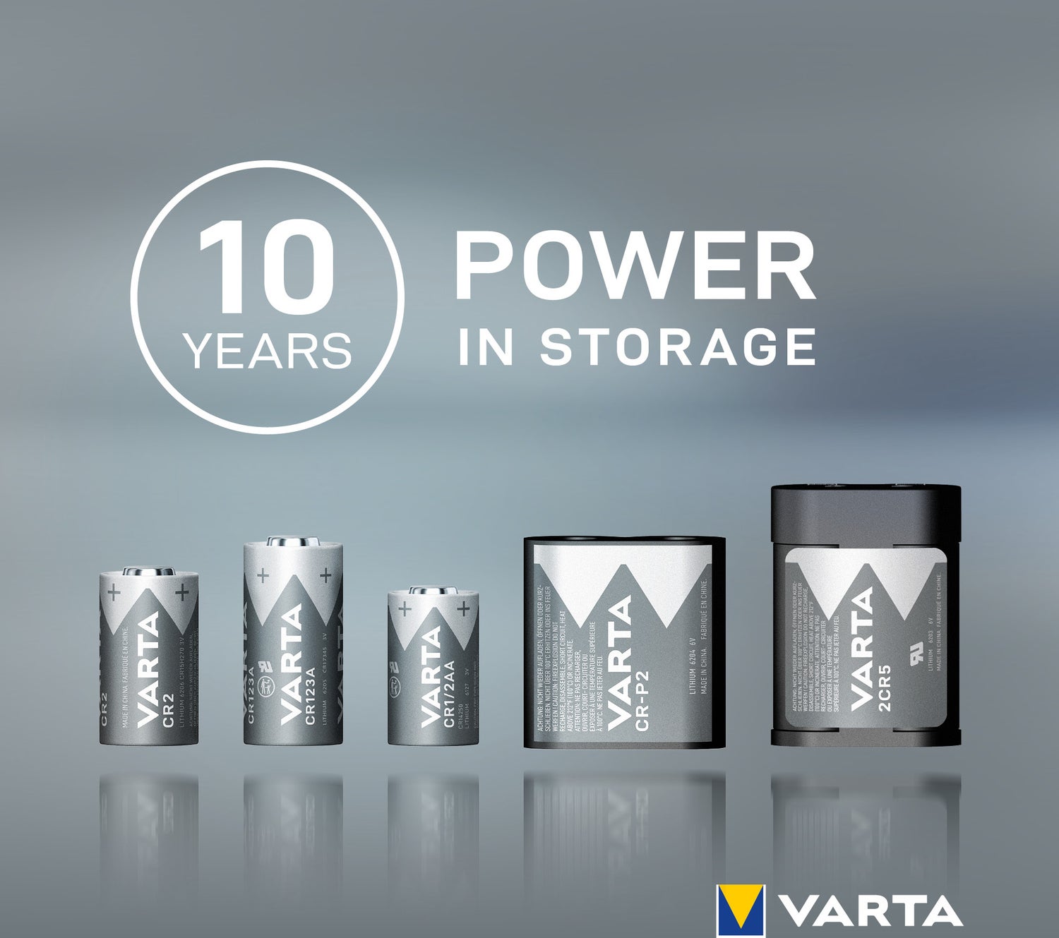 Varta CR123A knoopcel batterij Lithium Cylindrical 3V