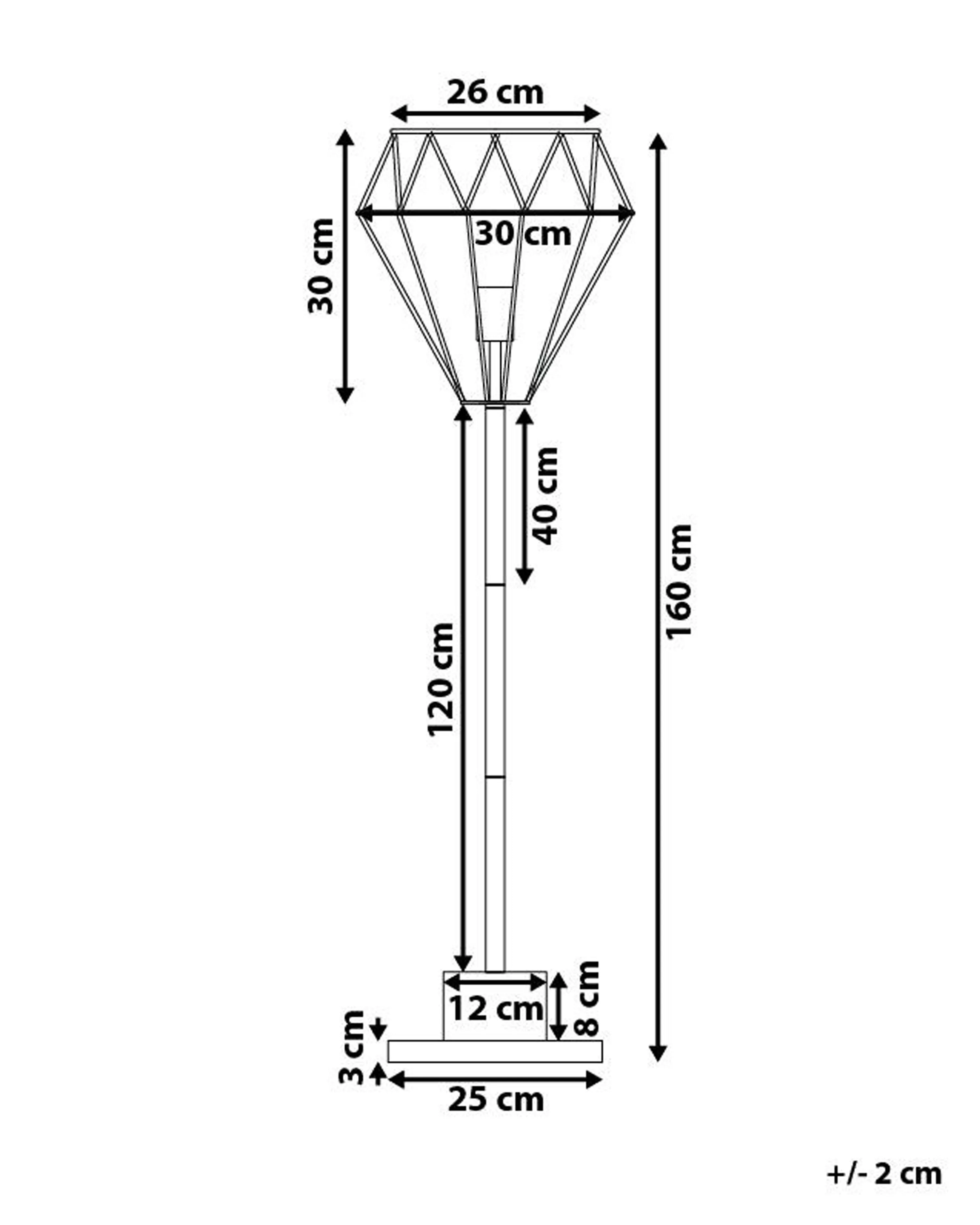 Staande lamp MOONI Metaal Messing