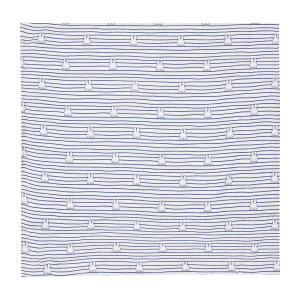 Jollein Miffy Hydrofiel Doek - 70 x 70 cm - Stripe Biscuit - 3 Stuks