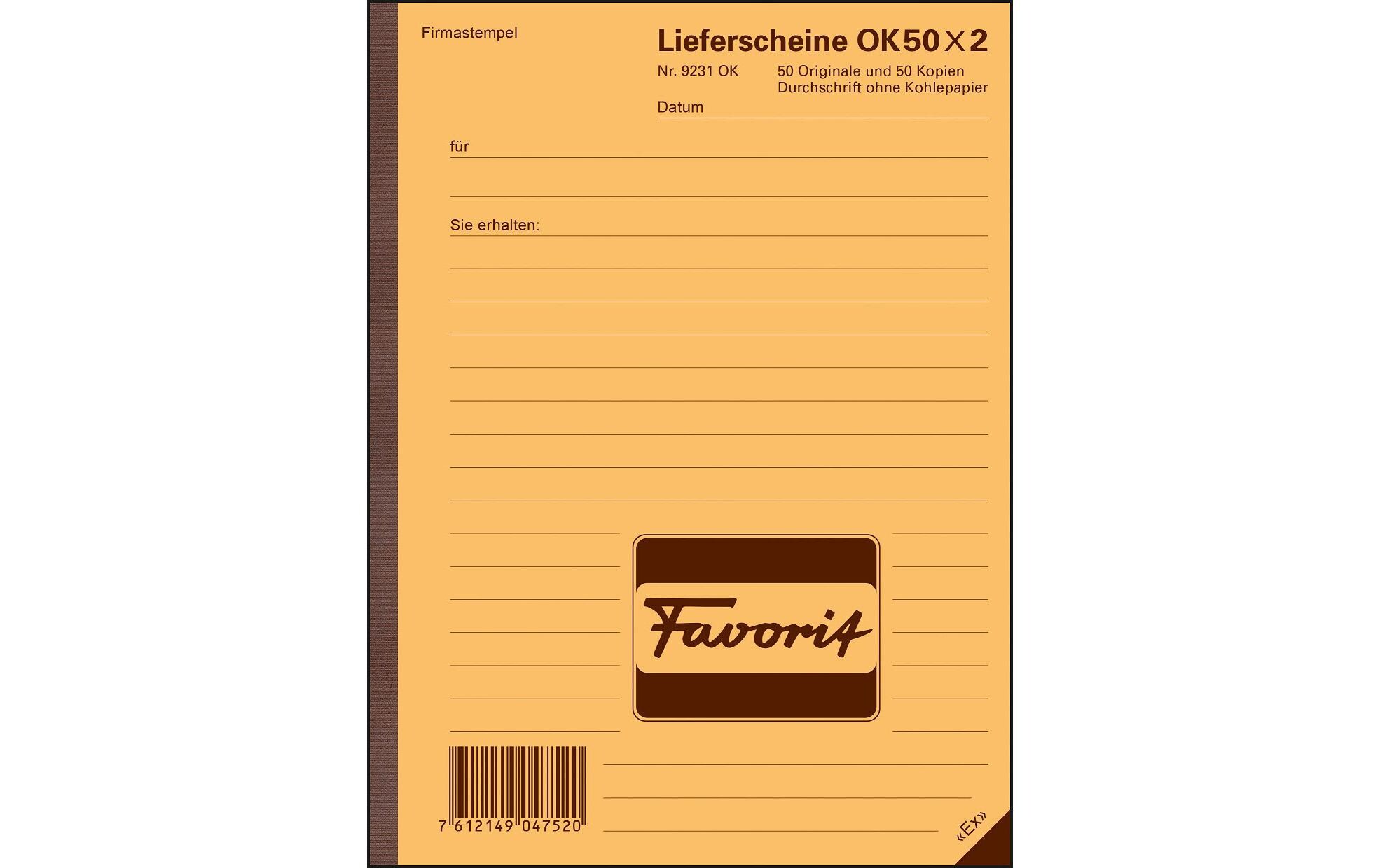 Durchschreibeblock A5 Lieferschein, Rot/WeissLieferscheine