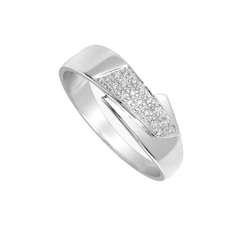Bague Femme - Or 18 Carats - Diamant 0,06 Carats