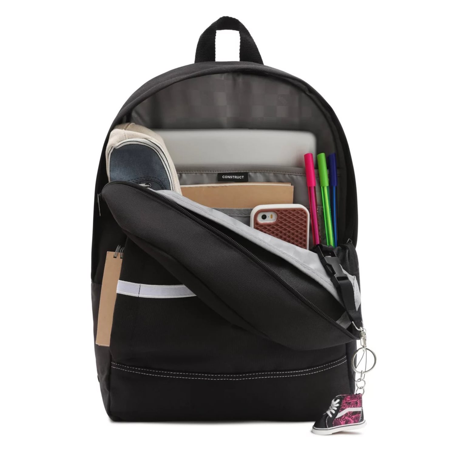 Vans Construct Skool Backpack black/white