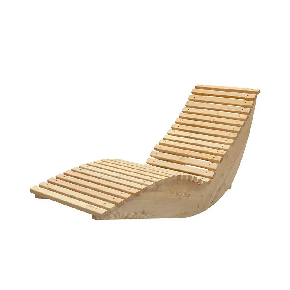 HOME DELUXE Wave houten ligstoel WOLGA - 60 cm