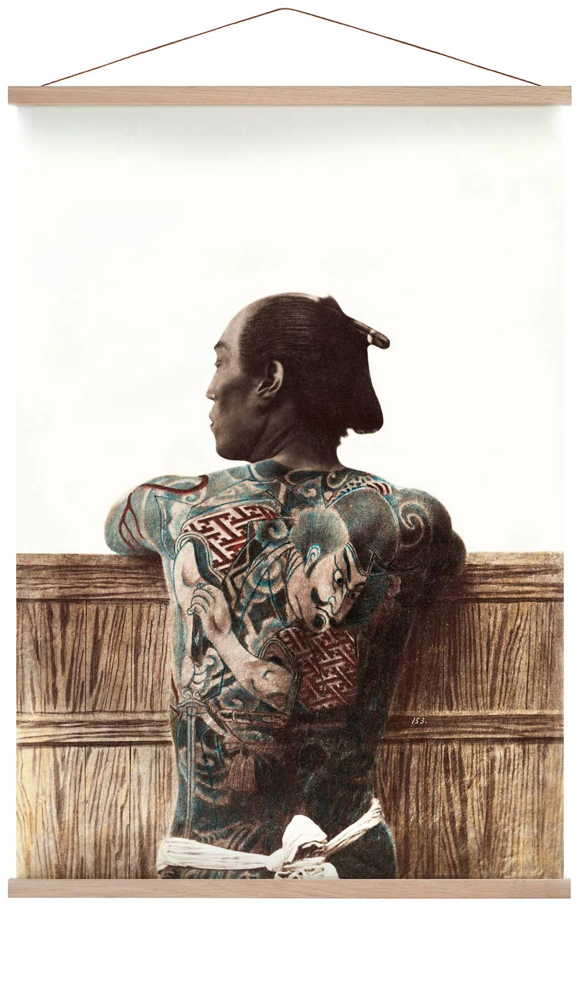 Japanischer Mann mit Tattoo von Kimbei