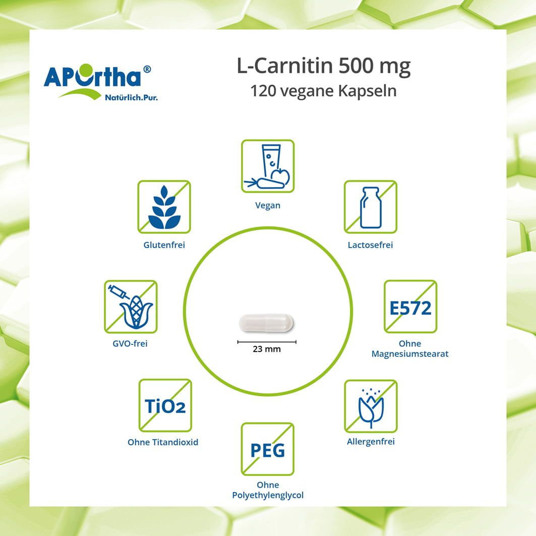 APOrtha® L-Carnitin - 500 mg - Kapseln