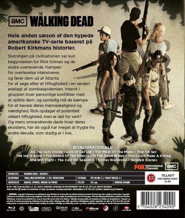 The Walking Dead - Sæson 2 - Blu-Ray