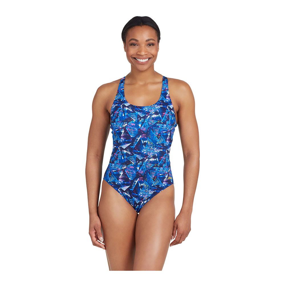 Zoggs ACTIONBACK - Maillot de bain 1 pièce Femme catalyst print
