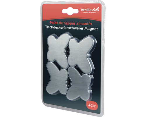 Tafelkleedgewichten, magnetische vlinders, 4 stuks.