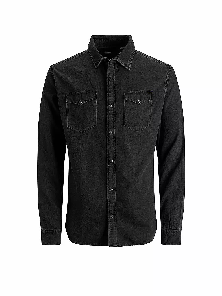 JACK & JONES Jeanshemd Slim Fit Jjesheridan schwarz