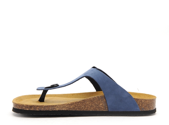 Plakton mules et sabots plats femme bolero bleu