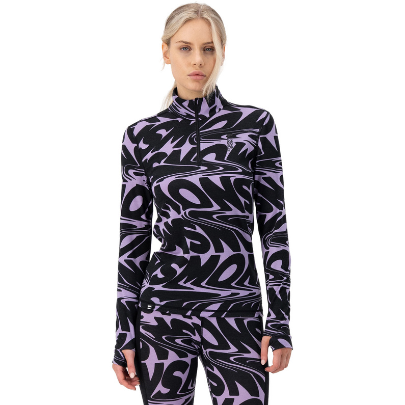Mons Royale Damen Cascade Flex 200 1/4 Zip Longsleeve