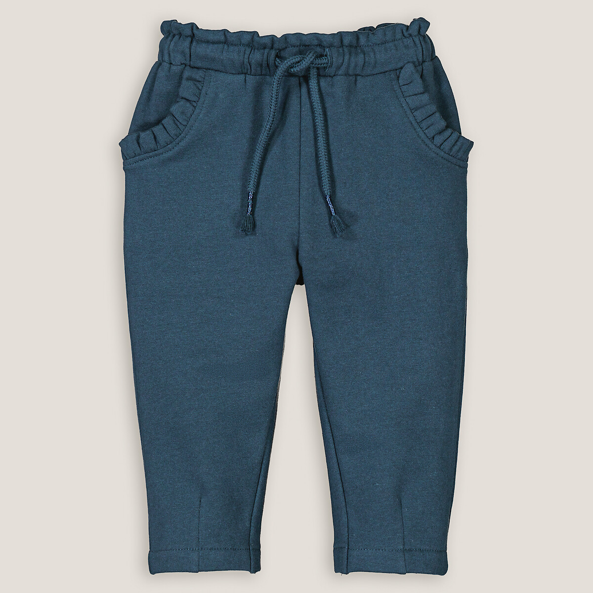 COLEÇÕES LA REDOUTE<br>Calça de moletom Smoketon com detalhes em babados