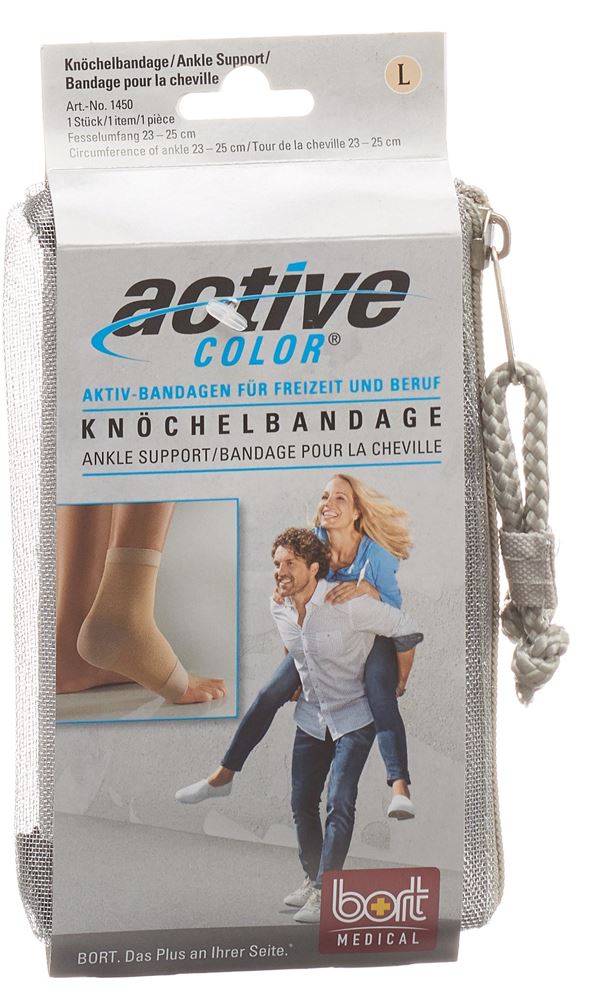 BORT ActiveColor Knöchelbandage<br>1 Stück, XXL -29cm, beige