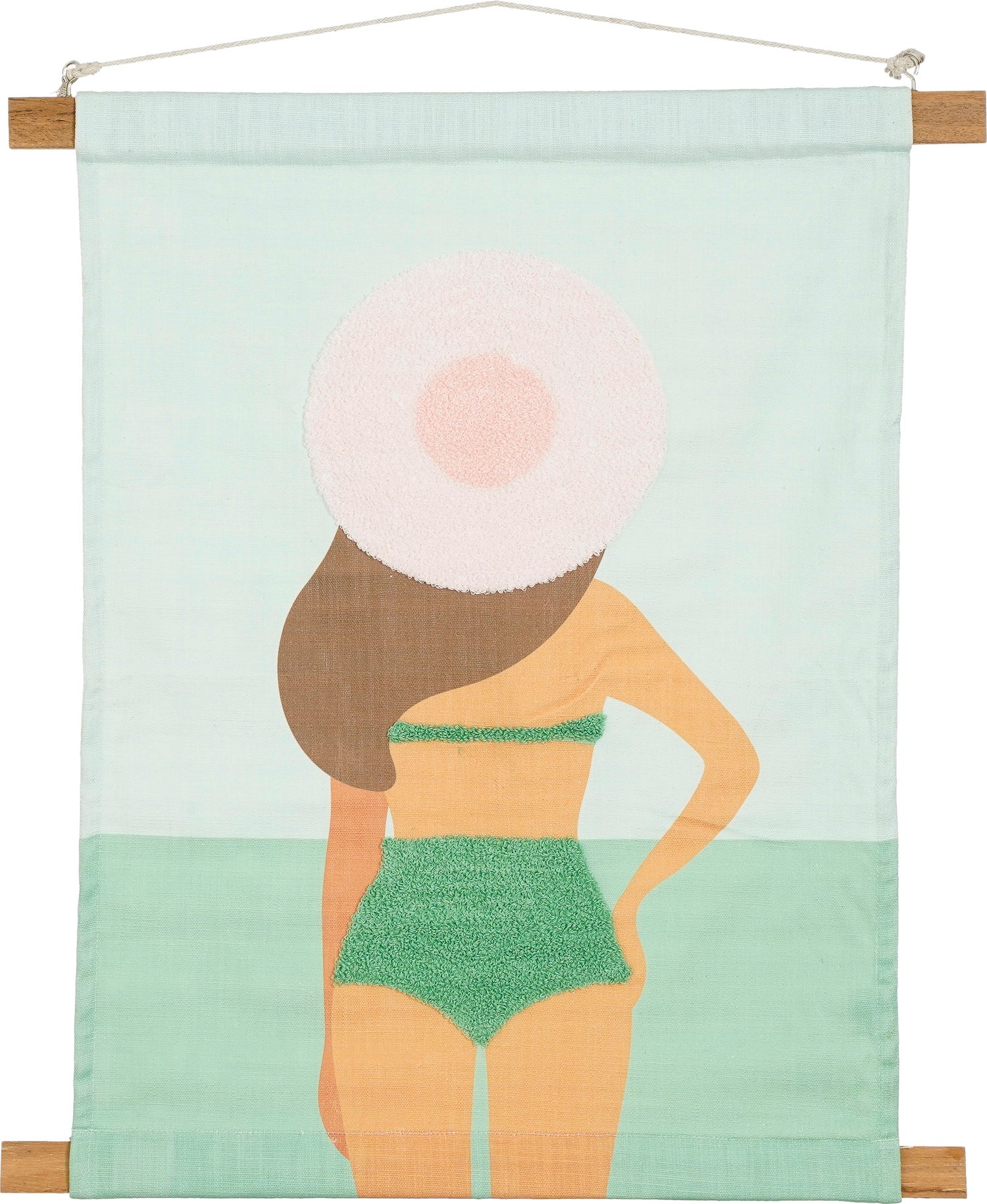 In the Mood Collection wanddoek groen 70 x 60 x 0,3 cm