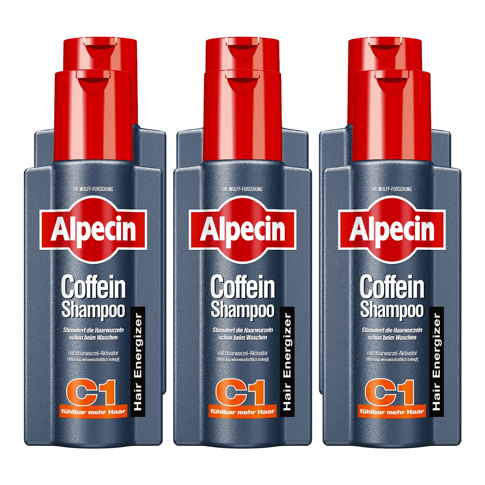 Alpecin Coffein Shampoo C1 250 ml, 6er Pack