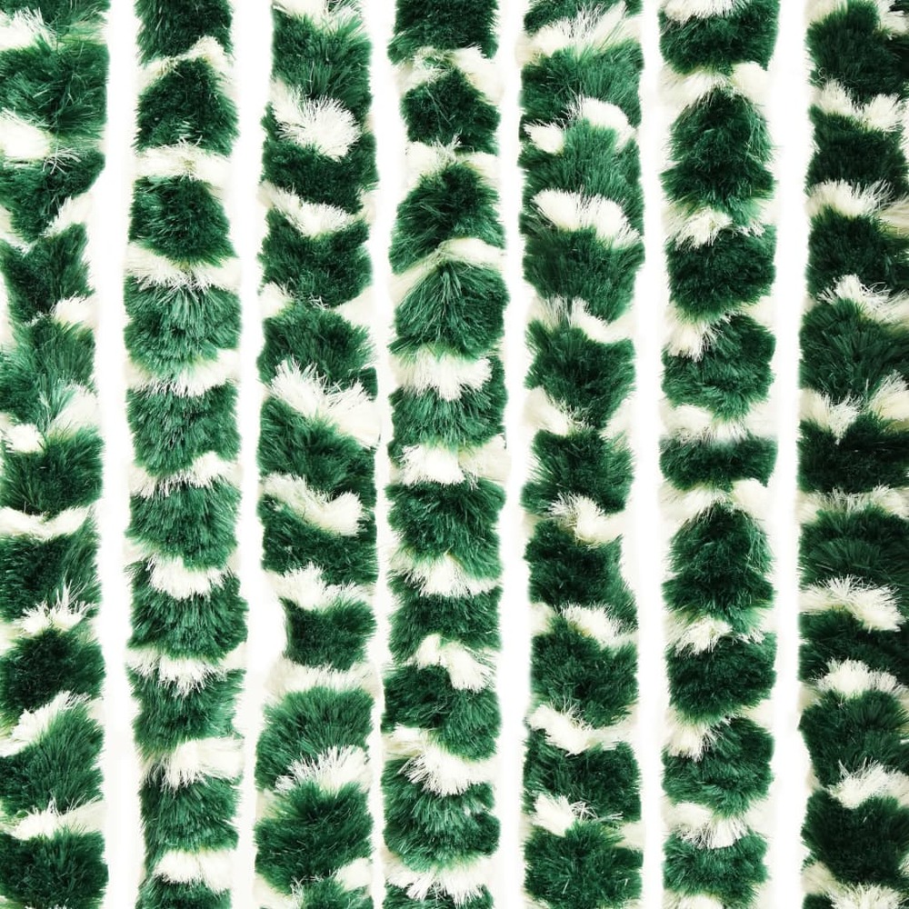 Moustiquaire vert et blanc 100x220 cm chenille