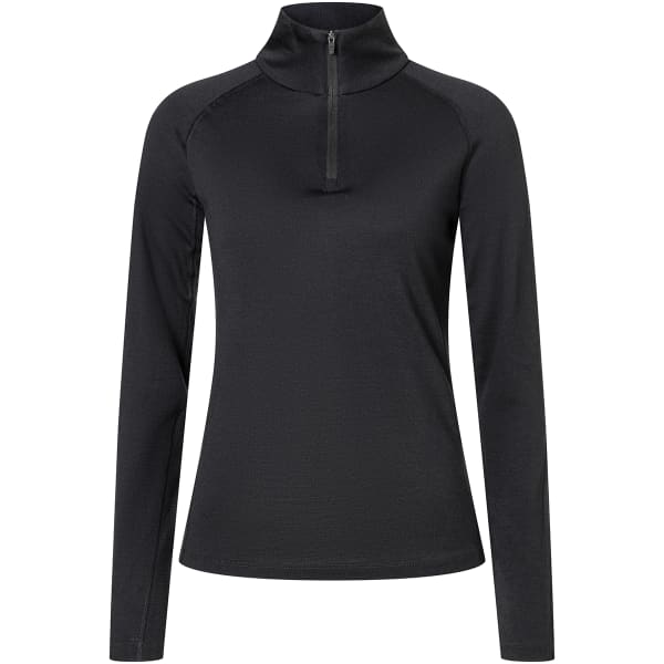 Sweat polaire SUPER.NATURAL W ARCTIC230 ZIP 1/4 JET BLACK