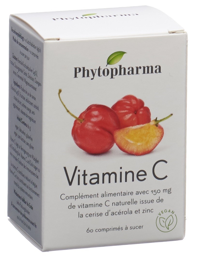 PHYTOPHARMA Vitamin C Lutschtabl Ds 60 Stk