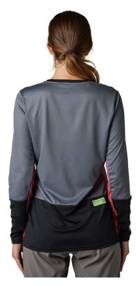 Maillot Manches Longues Fox Defend Race Femme Gris