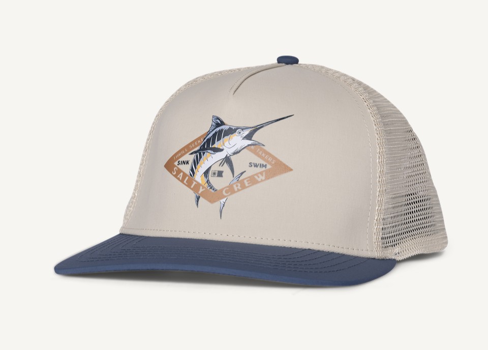 Salty Crew Diamon Marlin Trucker Oyster / Slate