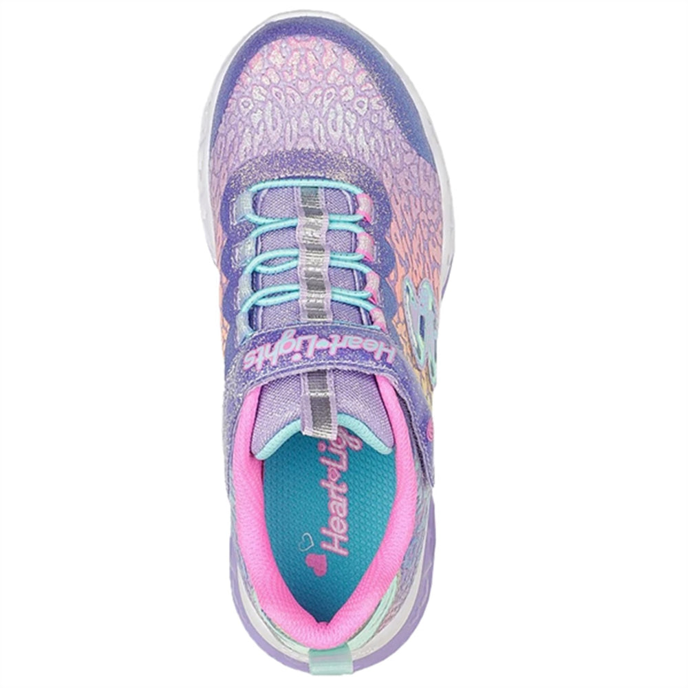 Flutter Heart Lights Sneakers Love Wild Lavender Multicolor