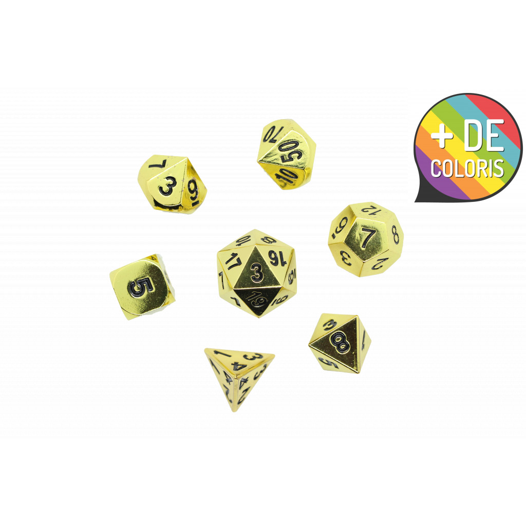 Set de dés JDR en metal