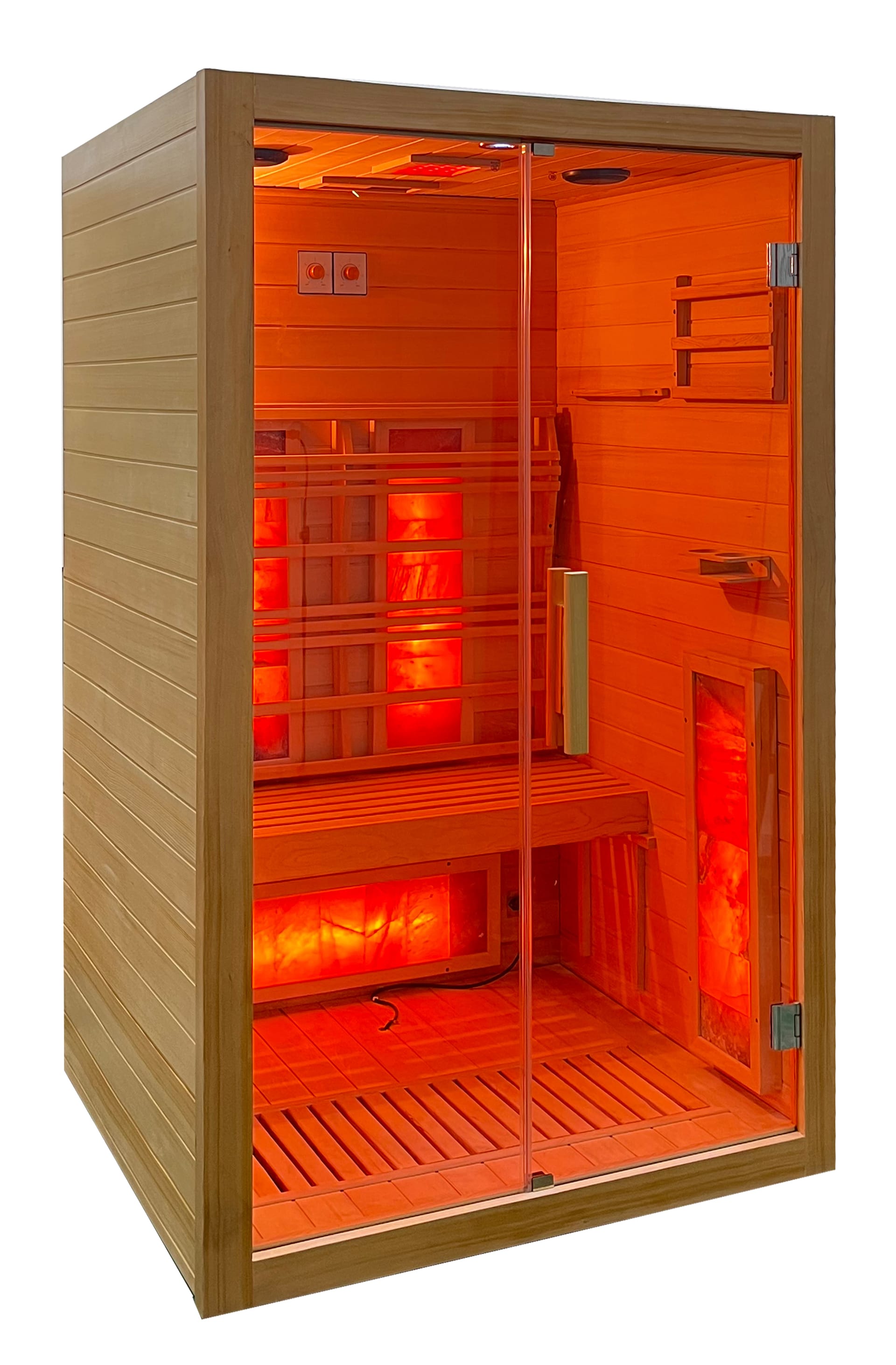 Infrarotsauna SUNRISE PRO 120x190x105 cm braun