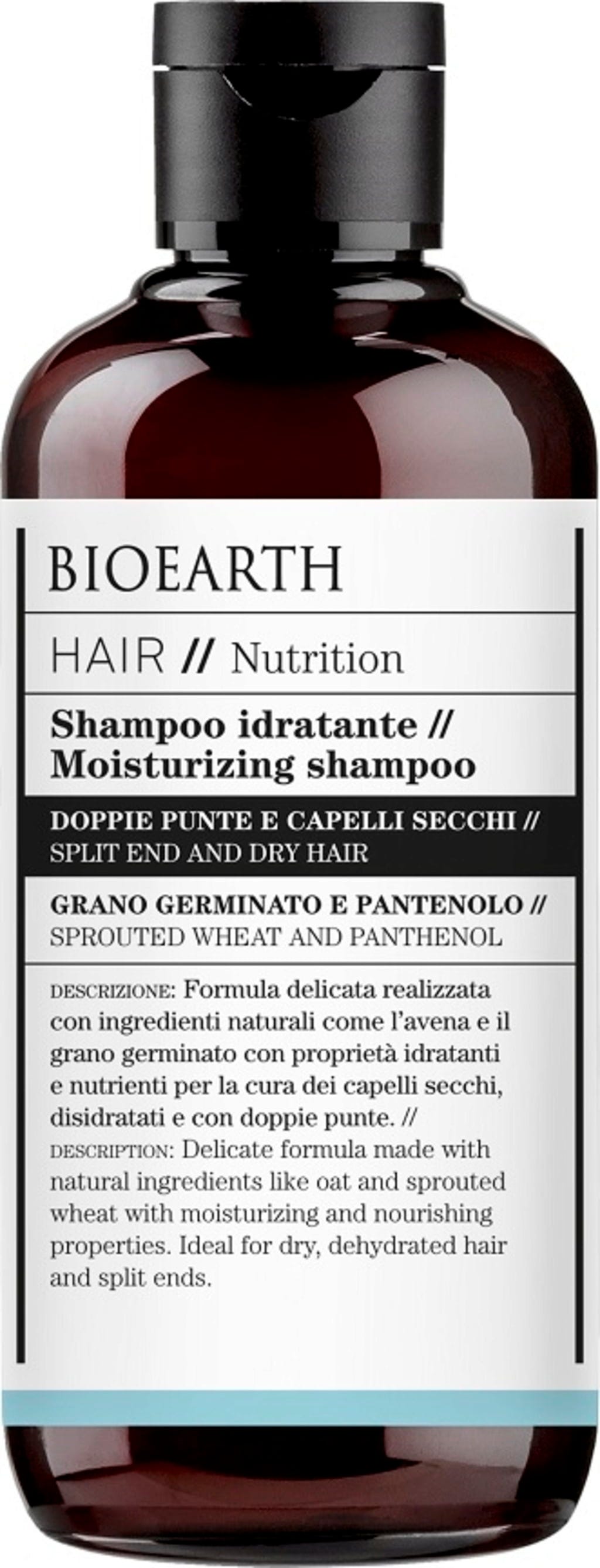 BIOEARTH  Feuchtigkeitsspendendes Shampoo, 250 ml