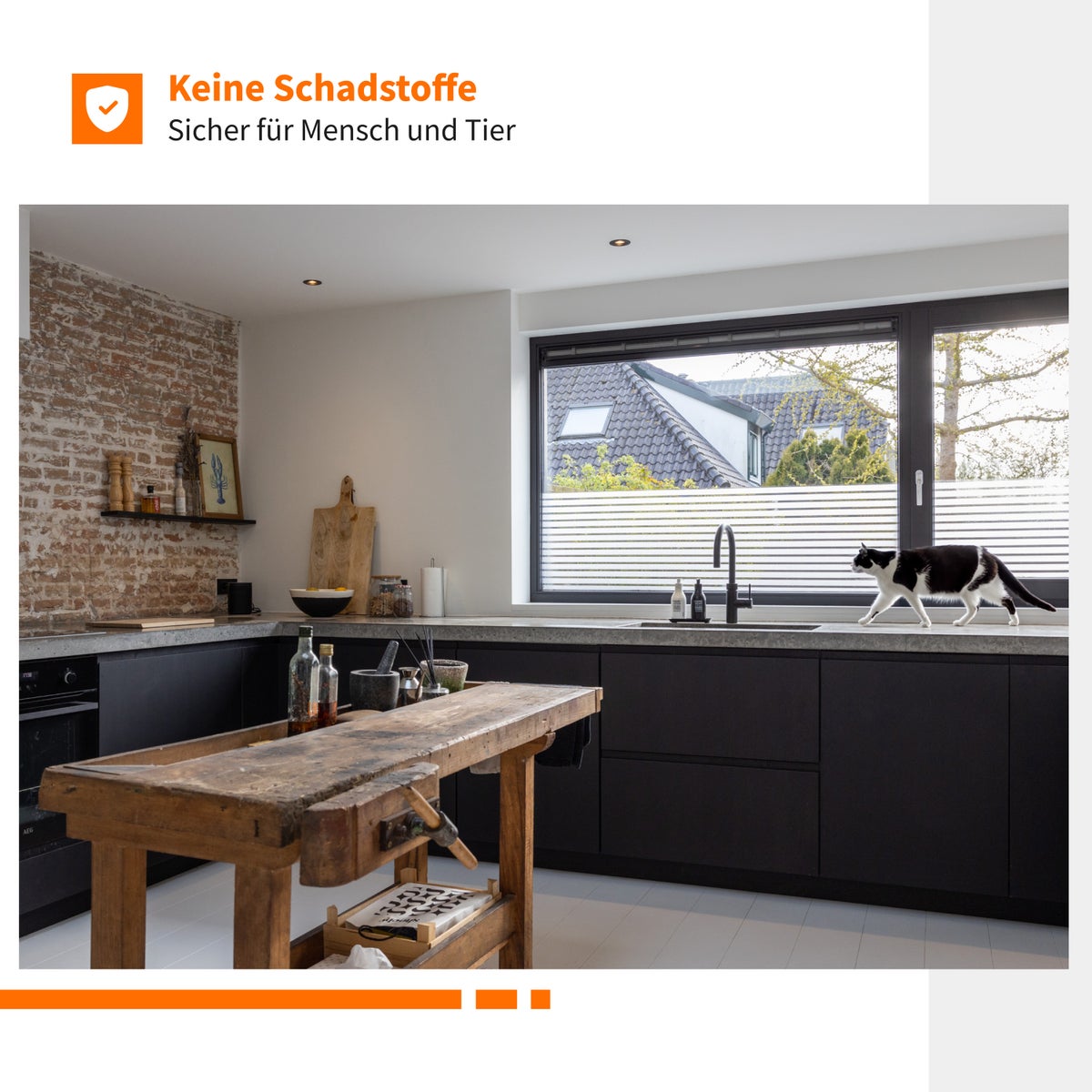 Simple Fix Raamfolie Strips 90 x 200 cm - Privacy Raamfolie, Isolatiefolie - Ondoorzichtige Zelfklevende Raamfolie - Strips