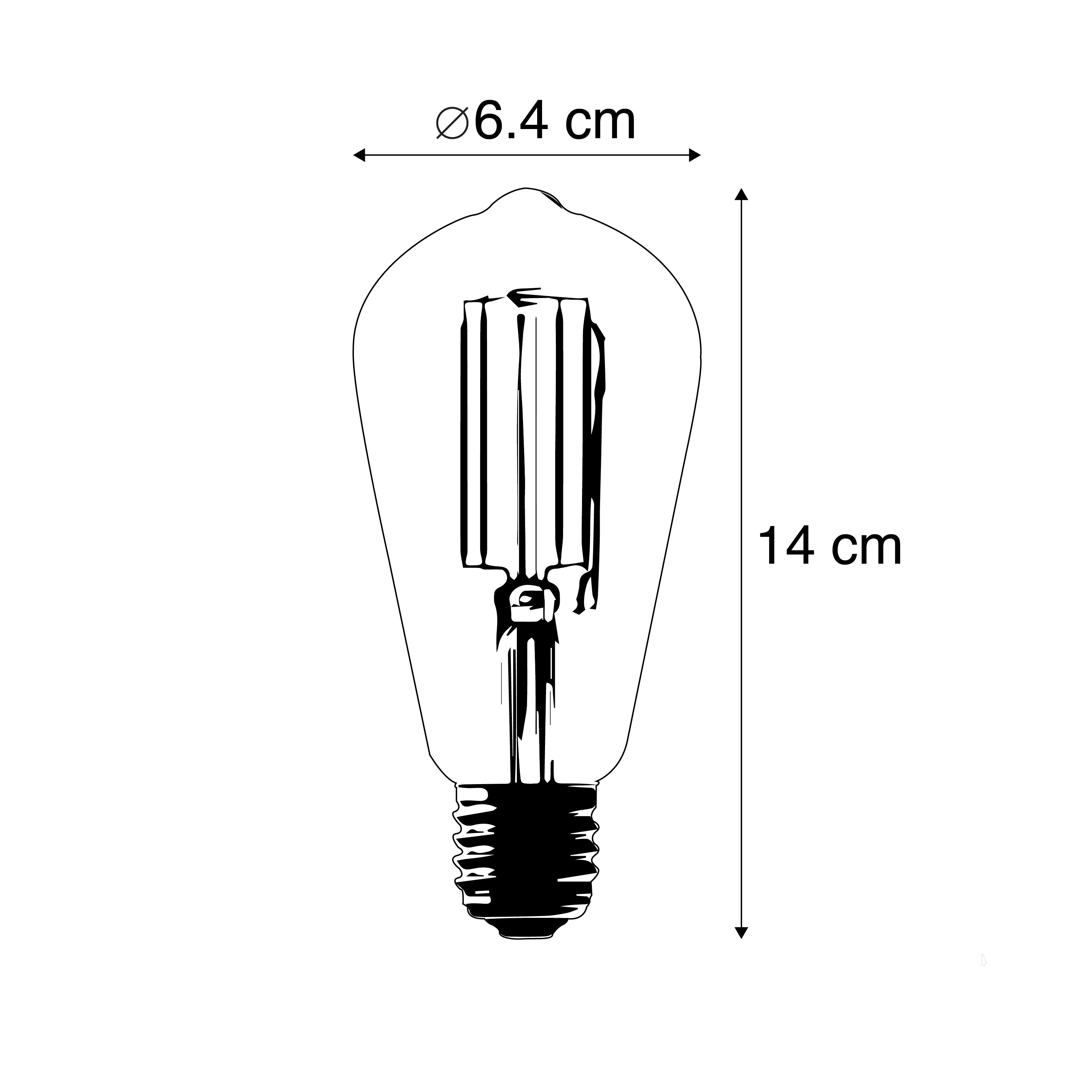Smart E27 LED lamp ST64 goud 7W 806 lm 1800-3000K