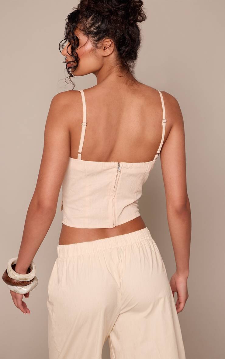 Citron Corset Cintré À Bretelles Tissé