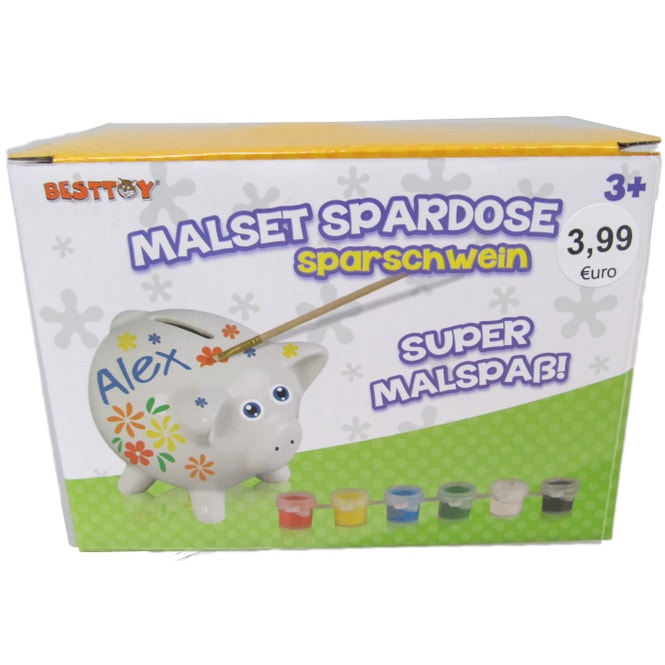Terrakotta Malset Sparschwein 7-teilig