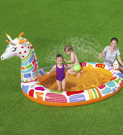 Bestway Sprinklerbassin - 266x157cm - Groovy Giraffe Sprayer