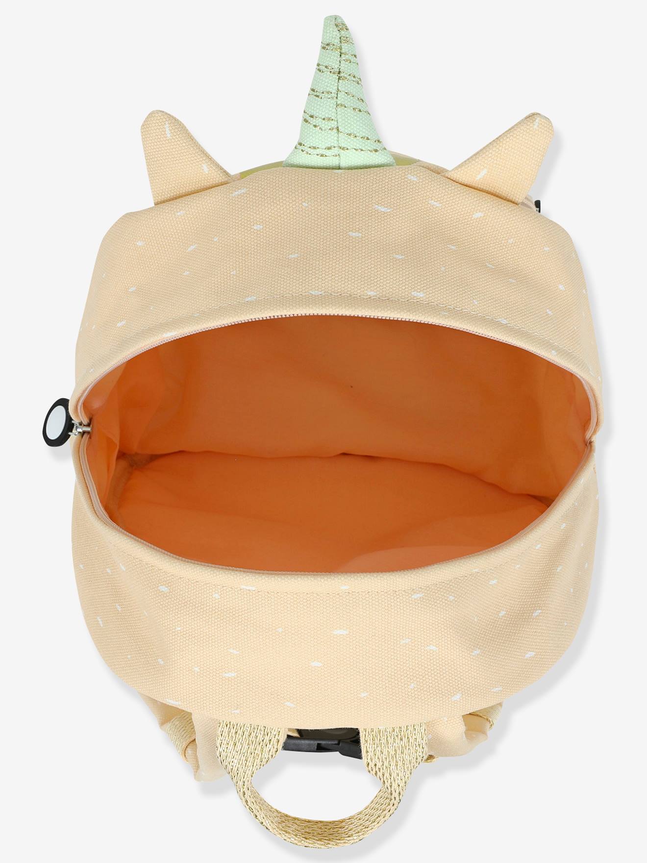 Mochila TRIXIE com estampa de animais, amarelo escuro, lisa.