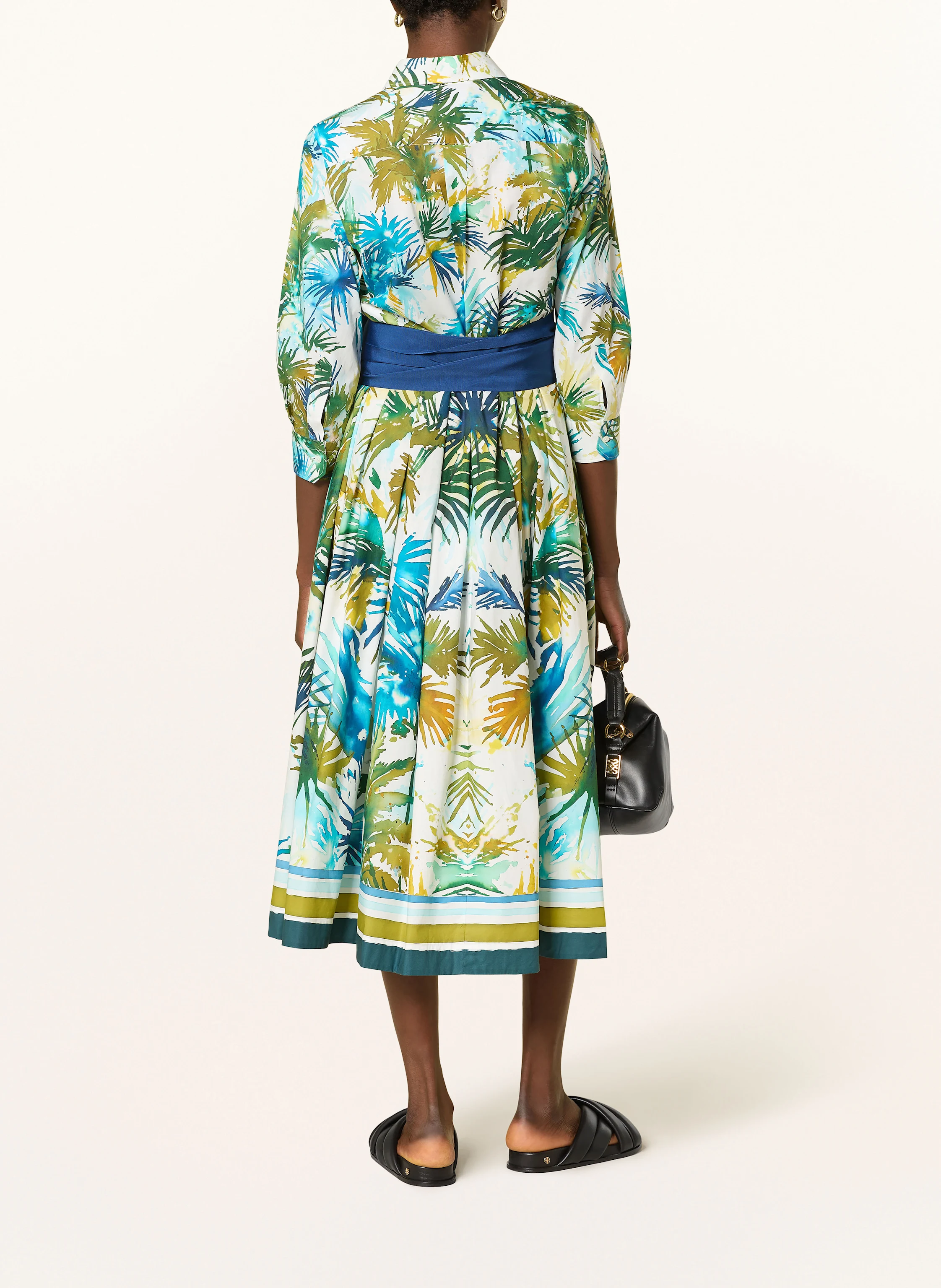 sara roka Hemdblusenkleid mit 3/4-Arm