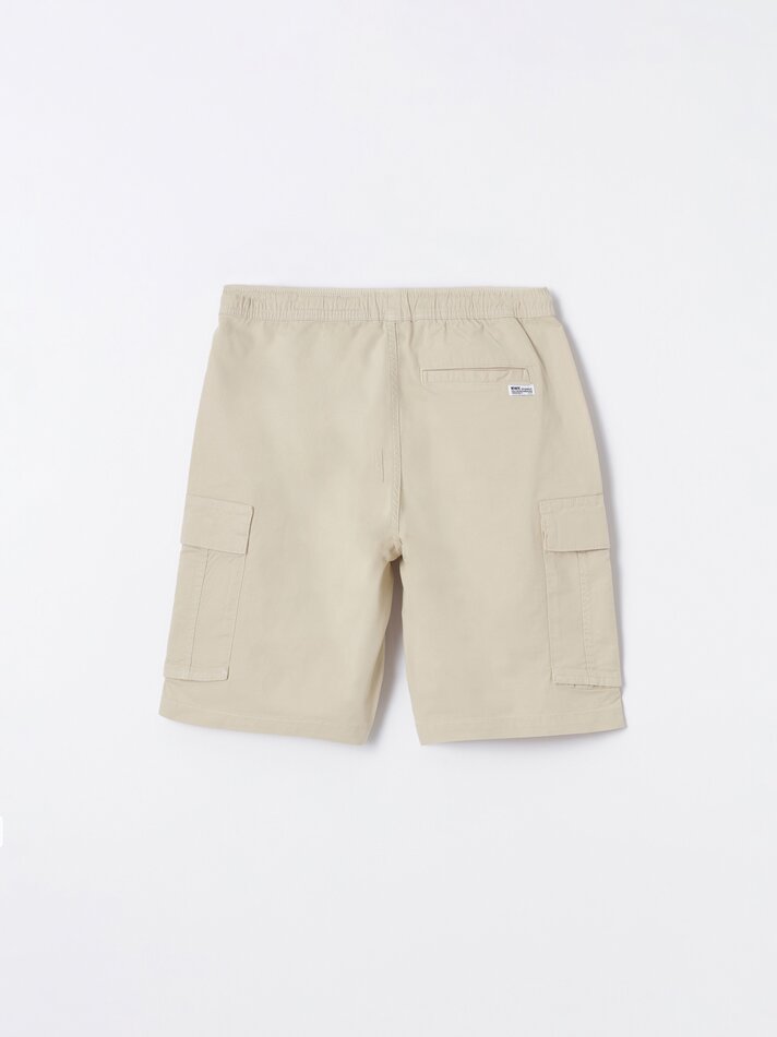 Bermuda jogger - cargo - Areia