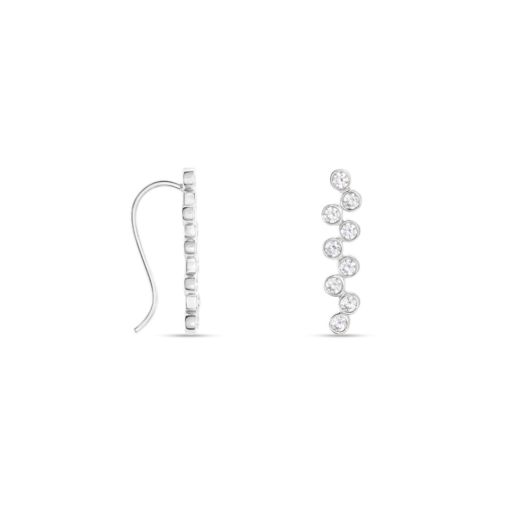 Boucles D'oreilles Grimpantes Galmier Argent Oxyde