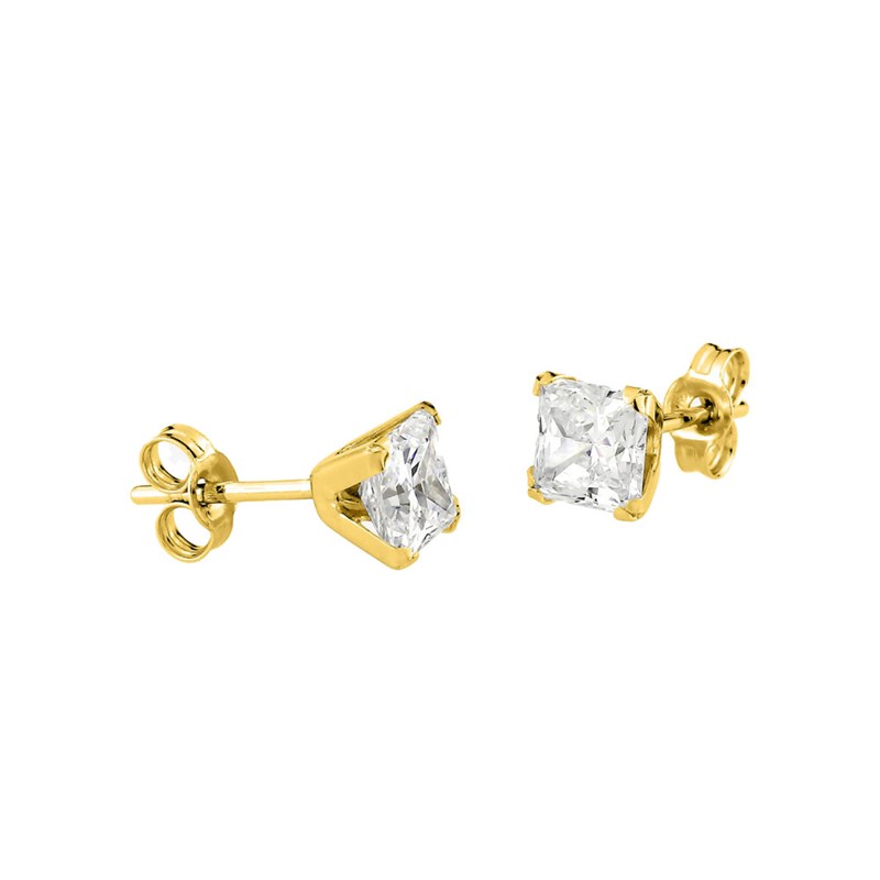 Boucles d'oreilles femme - Oxyde de zirconium - Or 18 Carats