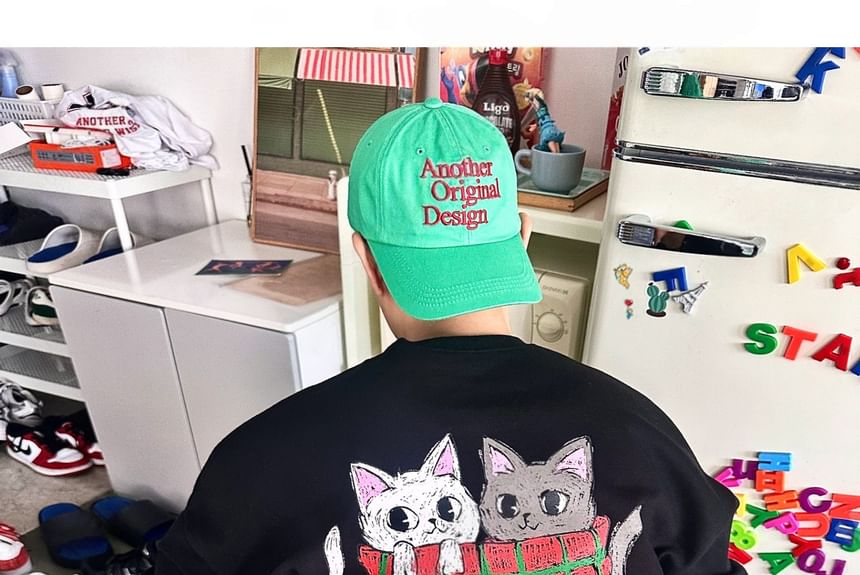 SeoulPop - Losse sweatshirt met kattenprint
