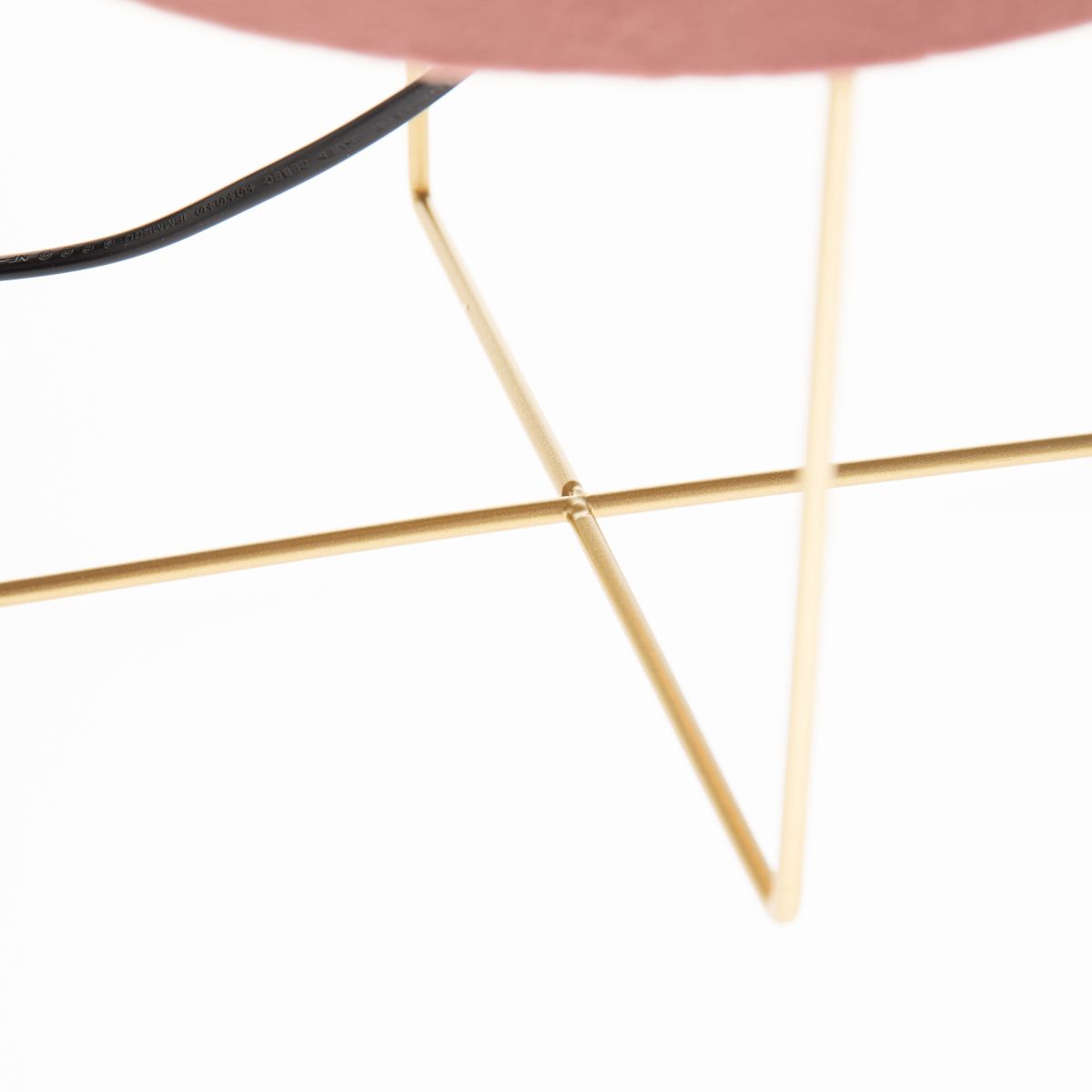 Moderne tafellamp roze met goud - Rosalina