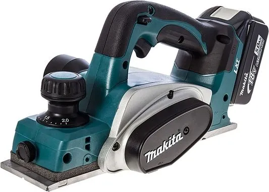 Makita LXT DKP180RTJ - Høvl - ledningfri - 82 mm - 2 batterier, inkluderet oplader - 18 / 36 V