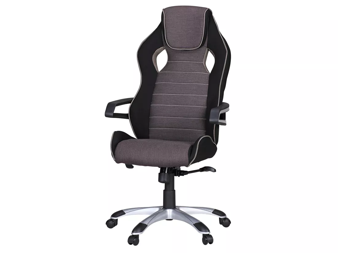 Chaise de Bureau Tissu Fauteuil Ergonomique Siège Pivotante Gaming 120kg