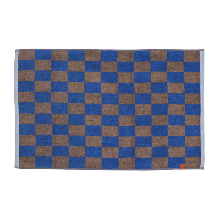 Mette Ditmer - Retro  Badematte, 50 x 80 cm, kobaltblau
