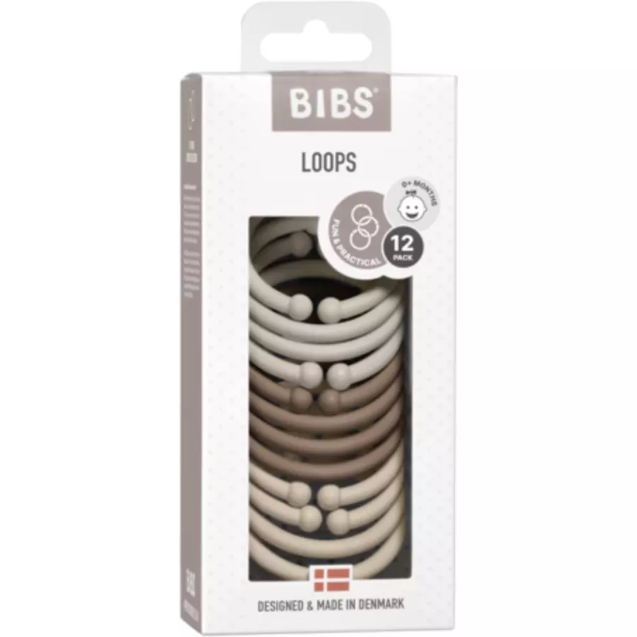 BIBS® Loops SandDark OakVanilla 12 Stück